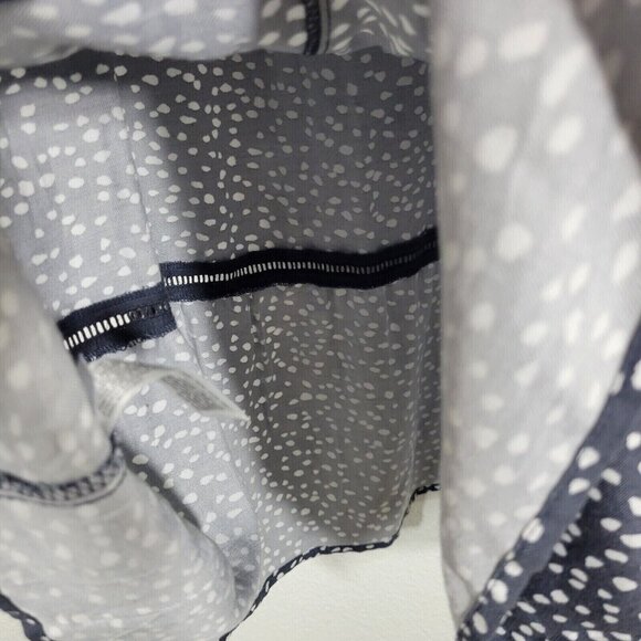 Ingrid & Isabel Maternity Maxi Dress Women Medium Blue Polka Dot 3/4 Sleeve - Picture 8 of 11